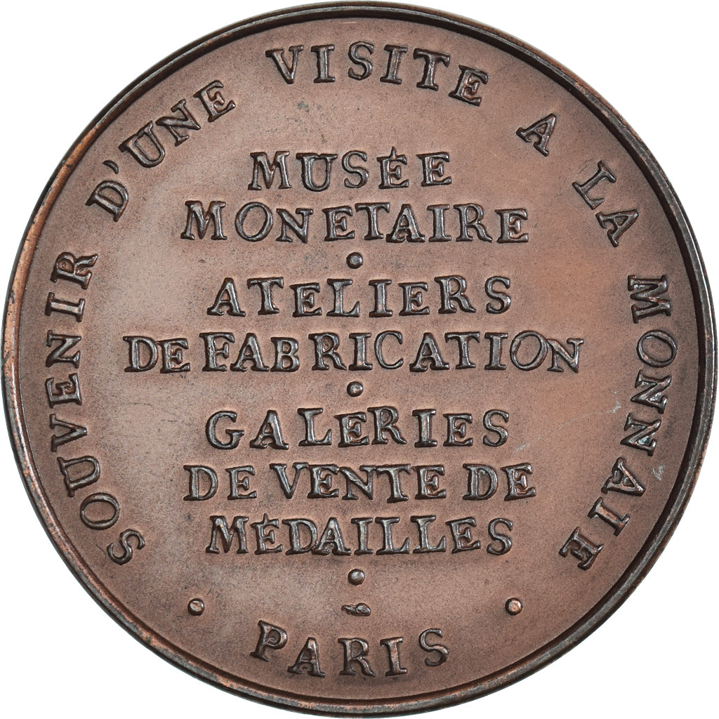 France, Medal, Souvenir d'une visite à la Monnaie, Paris, Arts & Culture