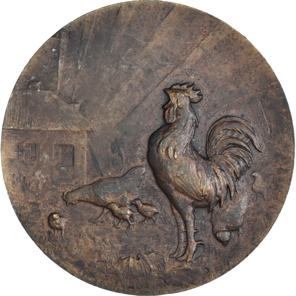 France, Medal, Aviculture, Agriculture, 1924, Charles, EF(40-45), Bronze