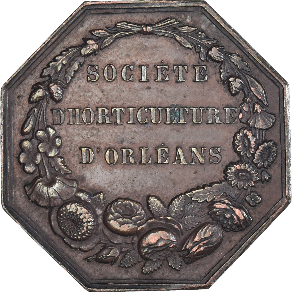 France, Token, Société d'horticulture d'Orléans, 1839, Desaide, AU(50-53)