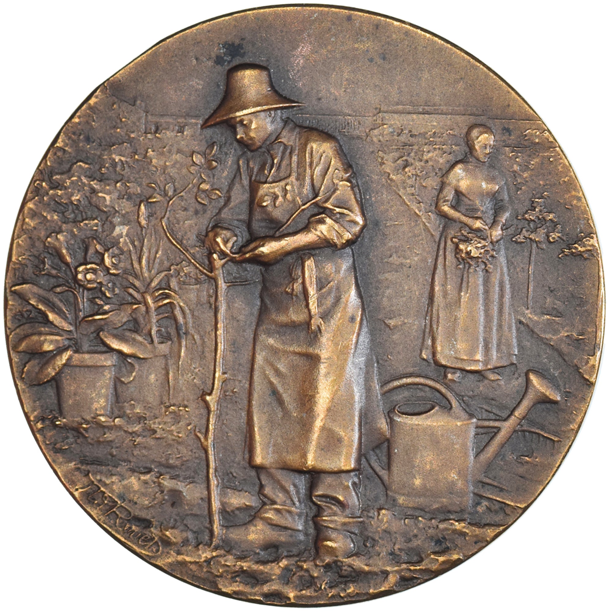 Frankreich, Medaille, Société d'Horticulture de Tunis, Rivet, SS+, Bronze