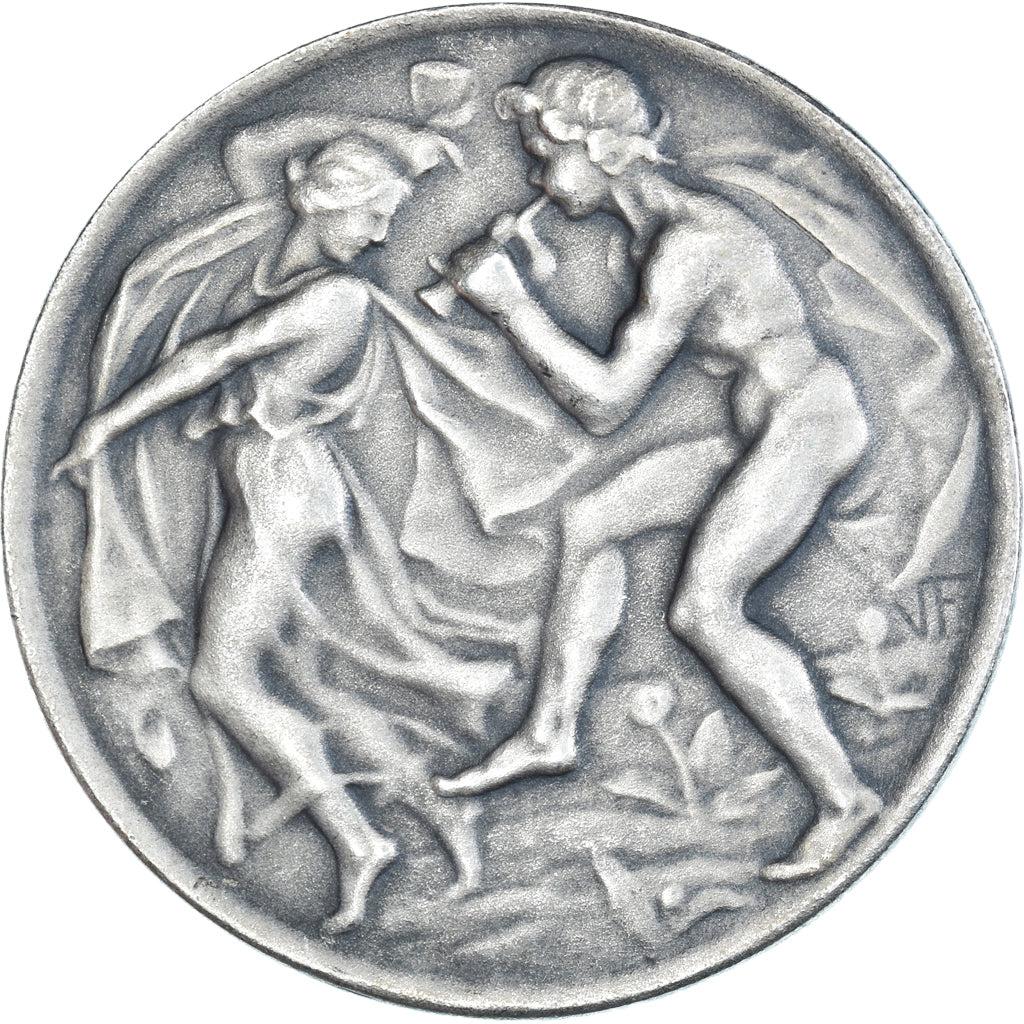 Frankrijk, Medaille, Académie Nationale de Musique et de Danse, ZF+, Silvered