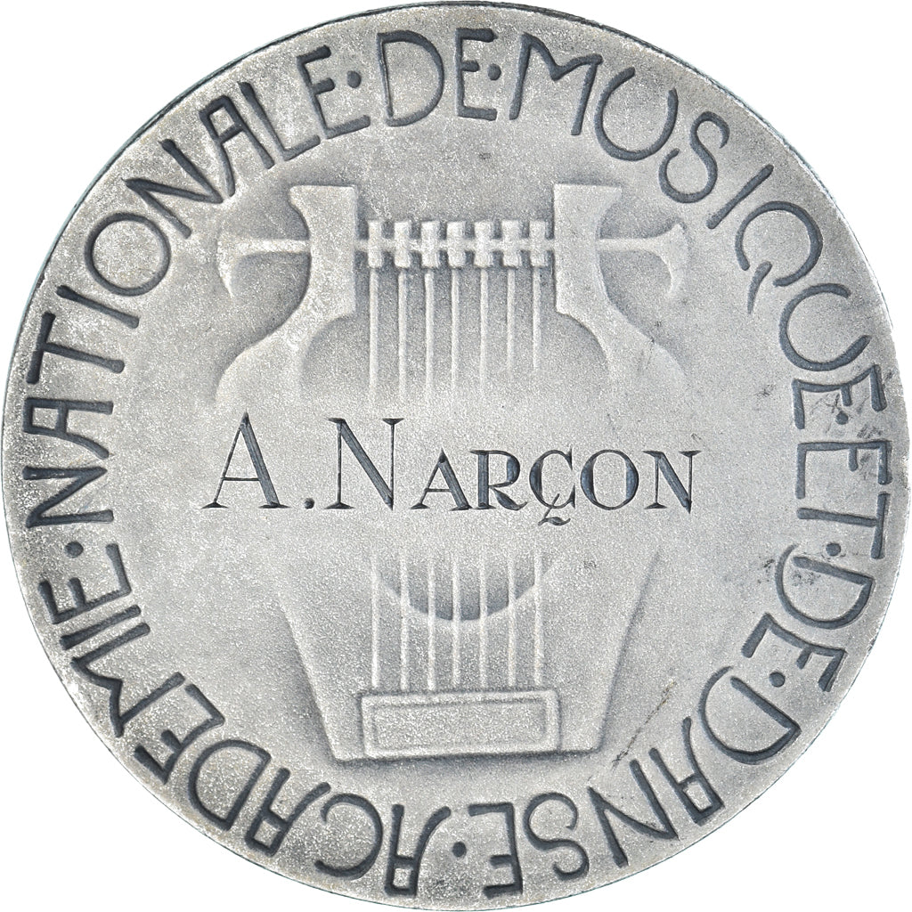 Frankrijk, Medaille, Académie Nationale de Musique et de Danse, ZF+, Silvered