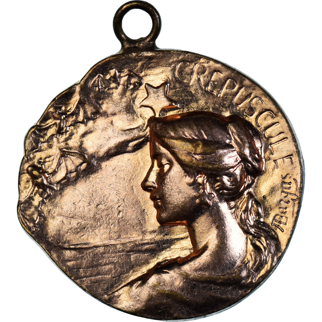 Frankreich, Medaille, Crépuscule, Chauve-Souris, Bargas, VZ, Kupfer