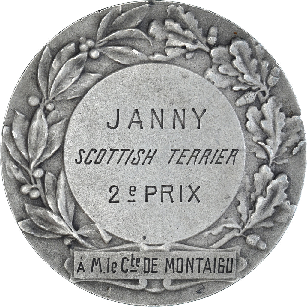 France, Médaille, Société Canine du Maine, Exposition du Mans, 1913, SUP