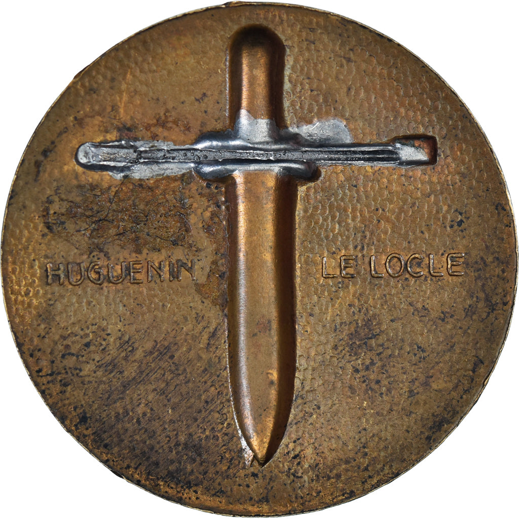 Zwitserland, Medaille, WAR, I.VIII.1940, Huguenin, ZF+, Bronzen