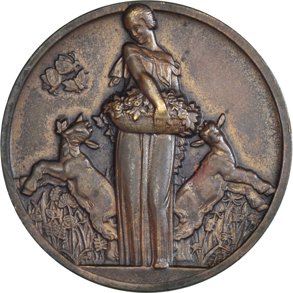 Frankreich, Medaille, Concours d'Etalage, Le Journal, 1935, Vernon, SS+, Bronze