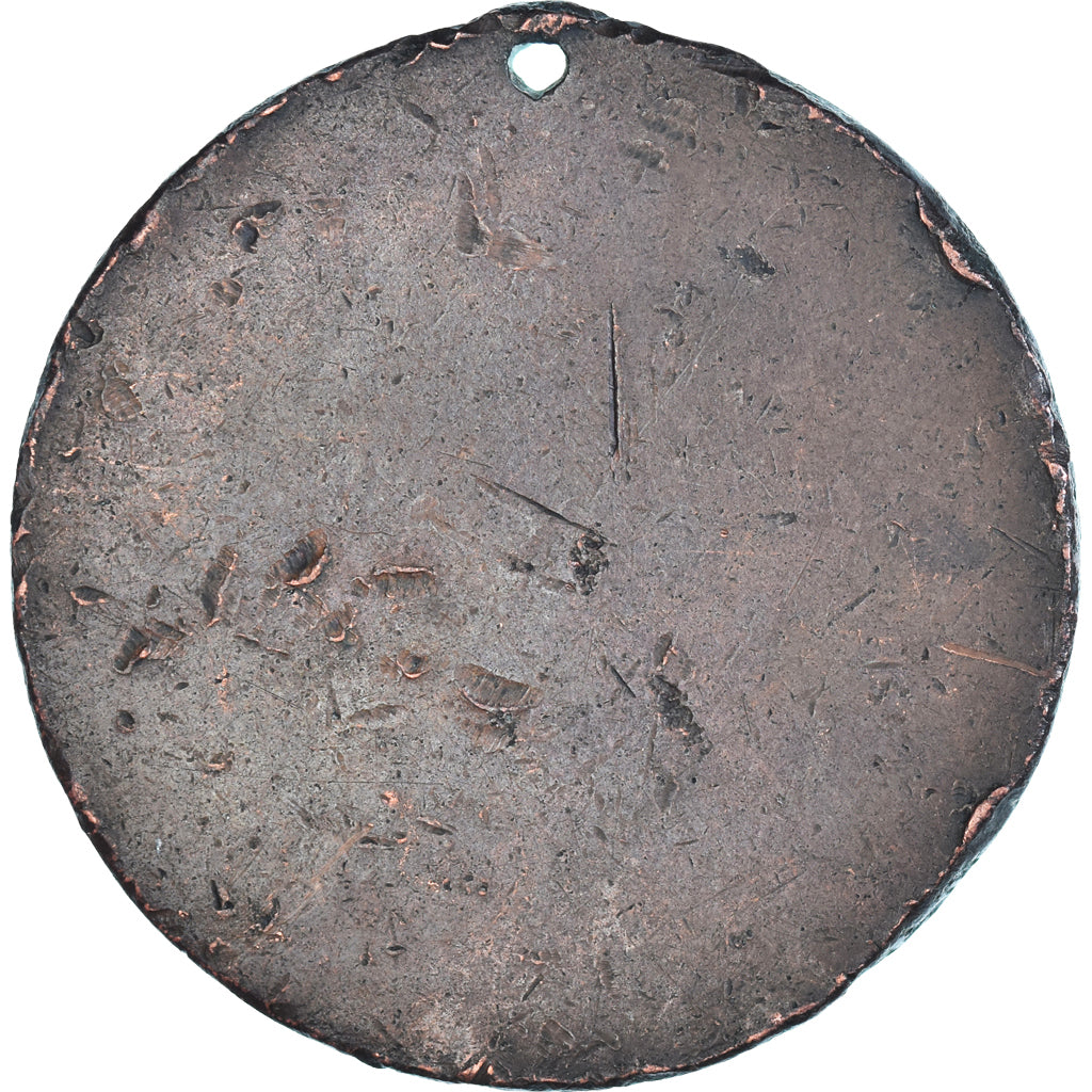 Coin, France, Monneron, 5 Sols, 1792, Paris, Uniface, VF(20-25), Bronze