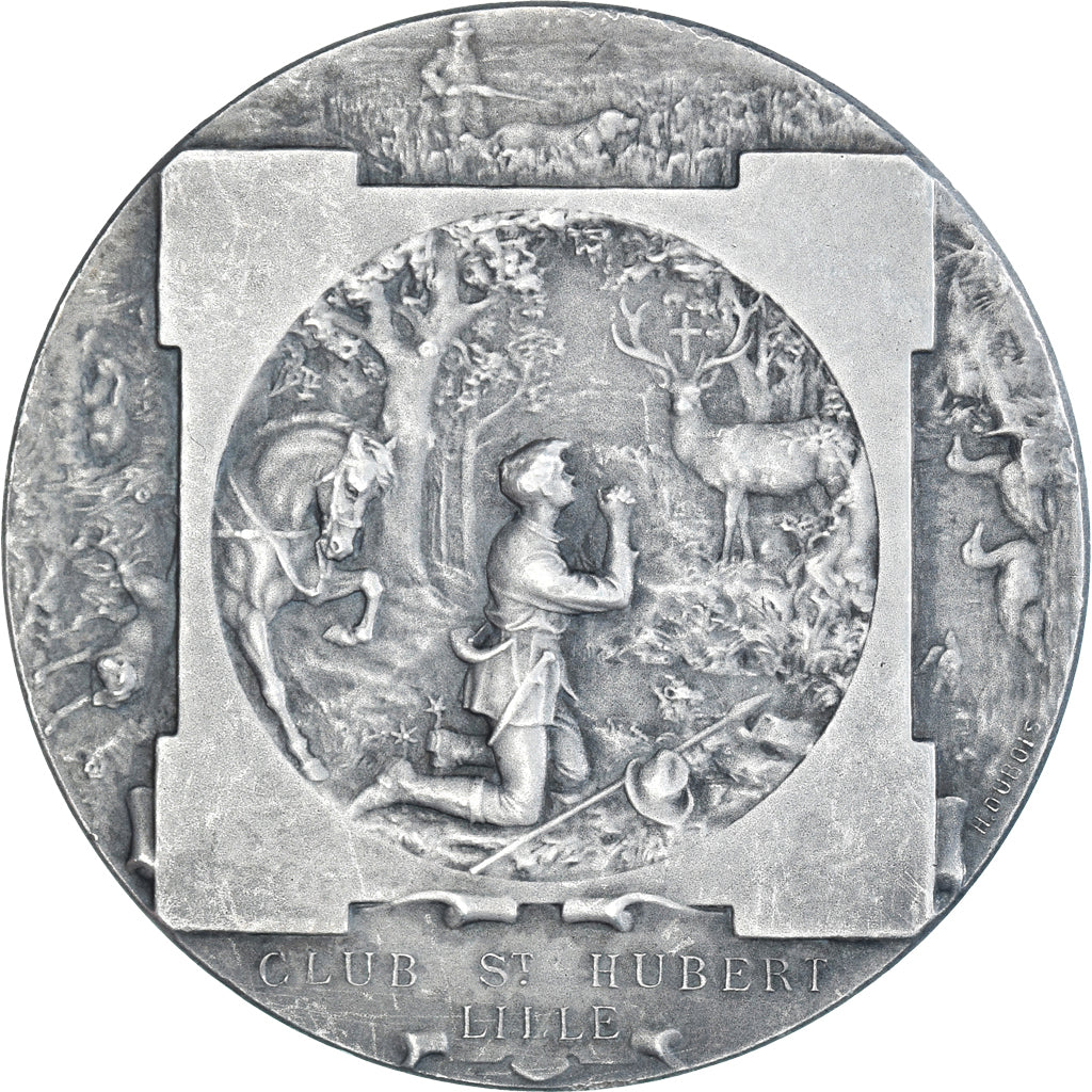 France, Medal, Club Saint-Hubert de Lille, Animalière, Henri Dubois, AU(50-53)