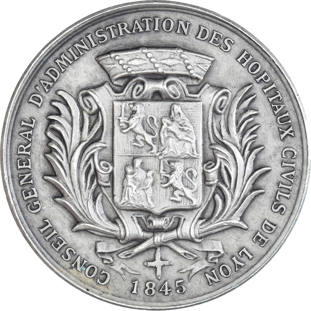 Frankrijk, Medaille, Hôpitaux Civils de Lyon, Childebert, Medicine, Schmitt