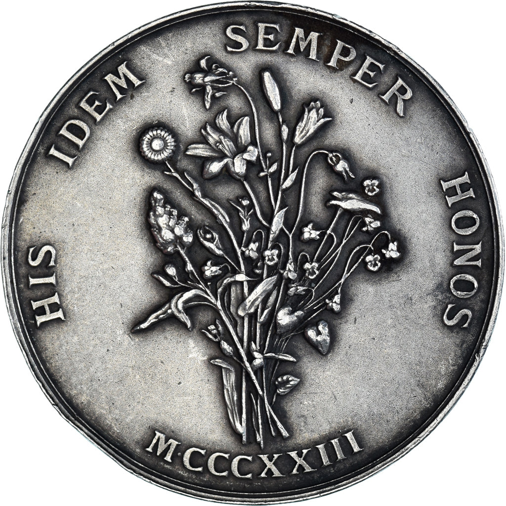 France, Medal, Languedoc, Jeux Floraux de Toulouse, 1823, Eugène Dubois