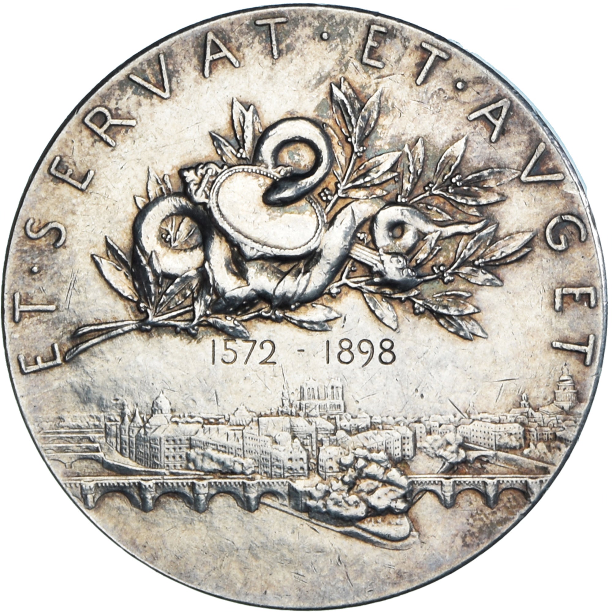Frankrijk, Medaille, Banque, Agents de Change de Paris, 1898, O.Roty, ZF+