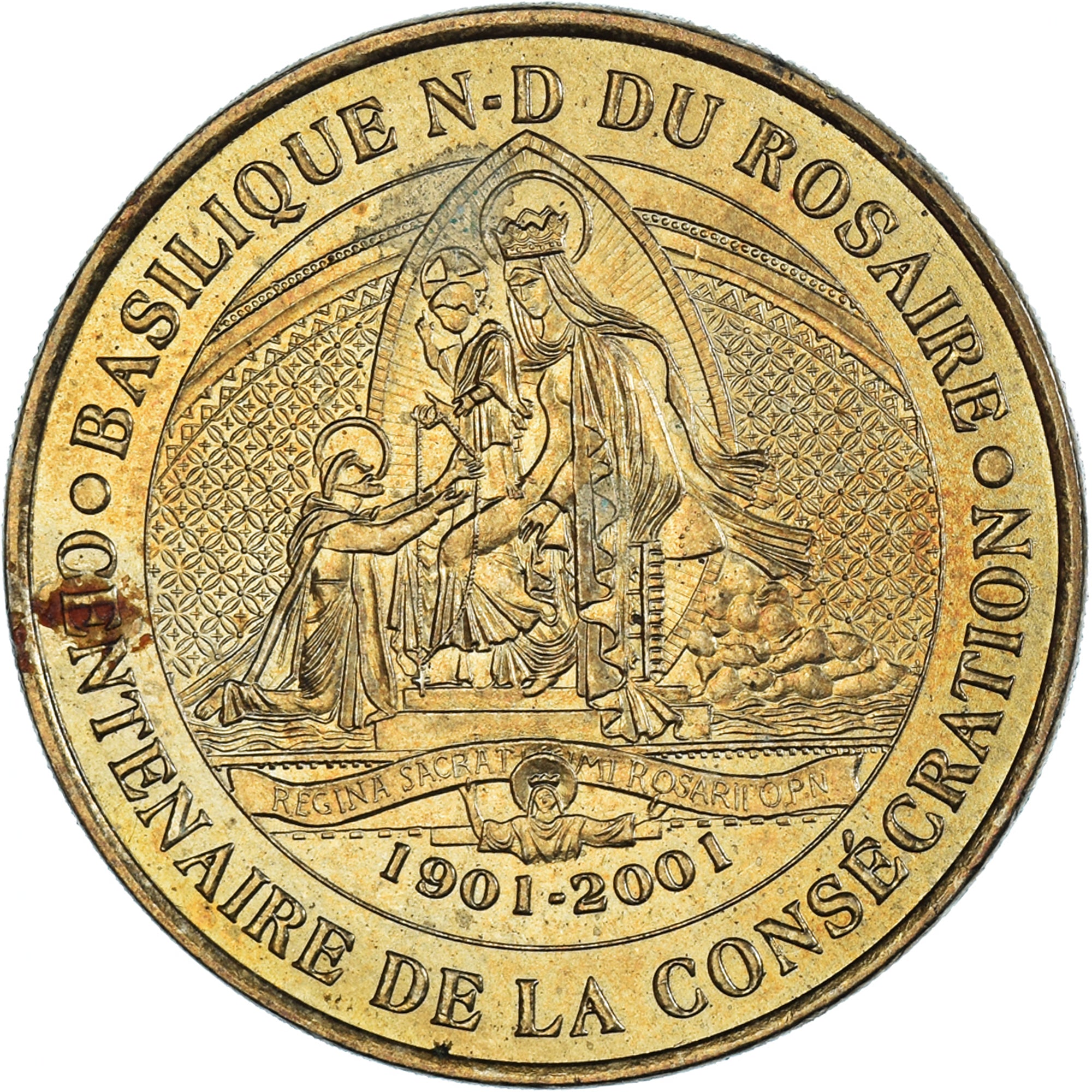 France, Token, Touristic token, Sanctuaire de Notre Dame du Rosaire, Lourdes