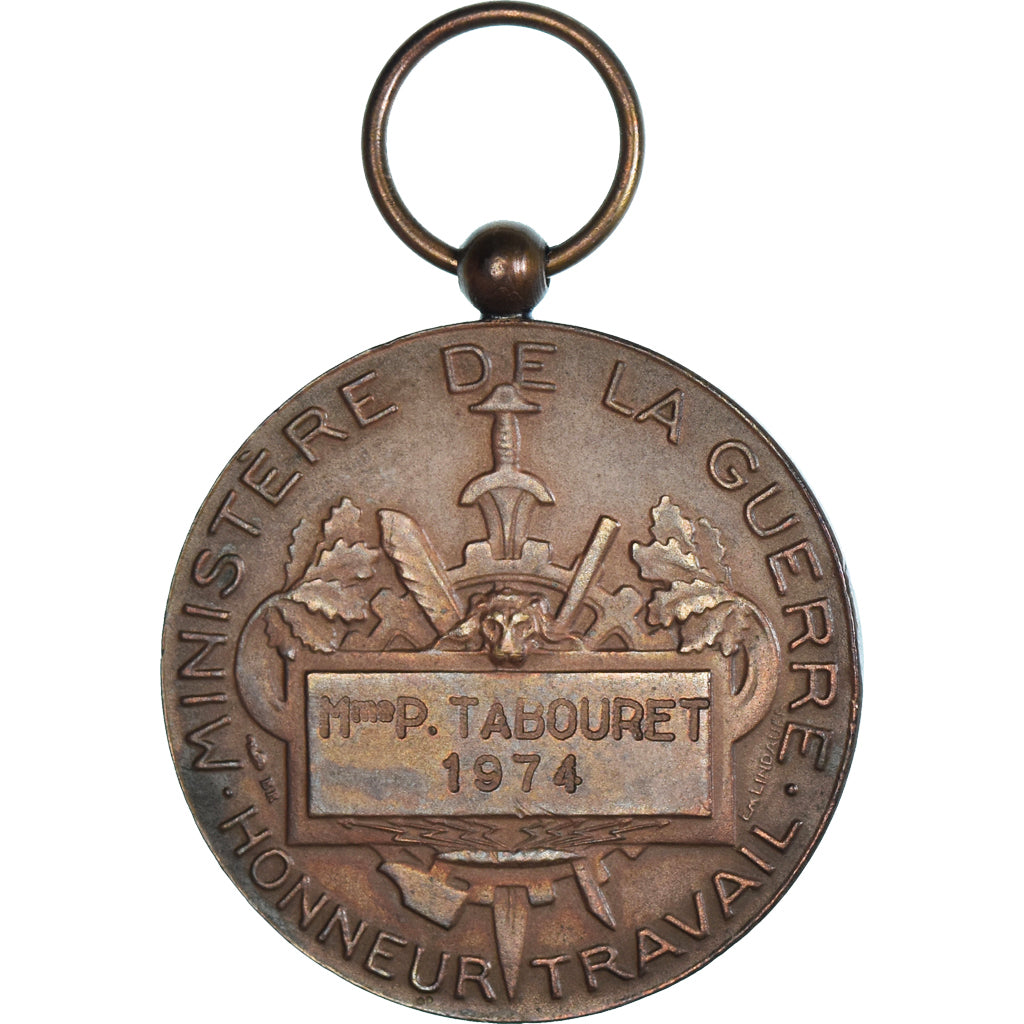 Frankreich, Ministère de la Guerre, Honneur et Travail, Medaille, 1974