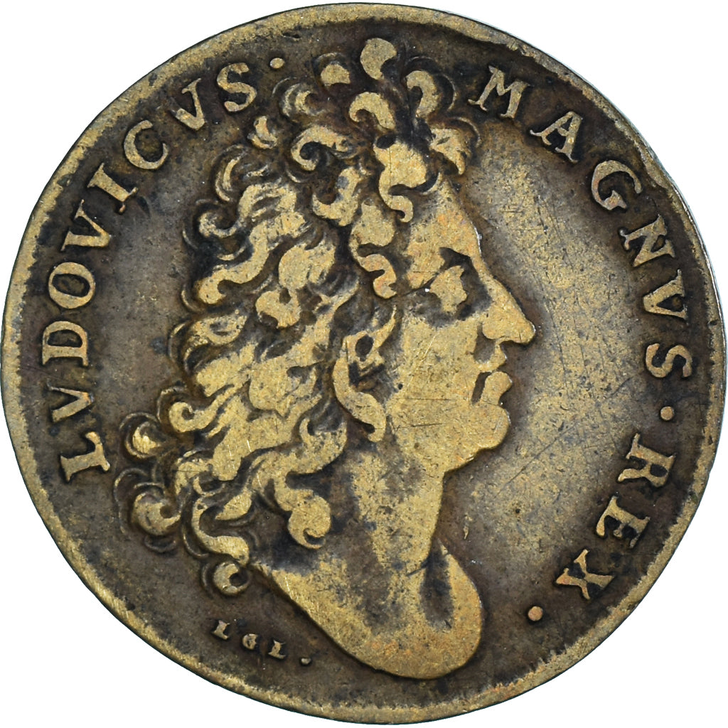 France, Token, Royal, Louis XIV, Bâtiments du Roi, 1699, VF(30-35), Brass