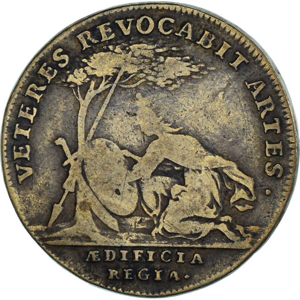 France, Token, Royal, Louis XIV, Bâtiments du Roi, 1699, VF(30-35), Brass
