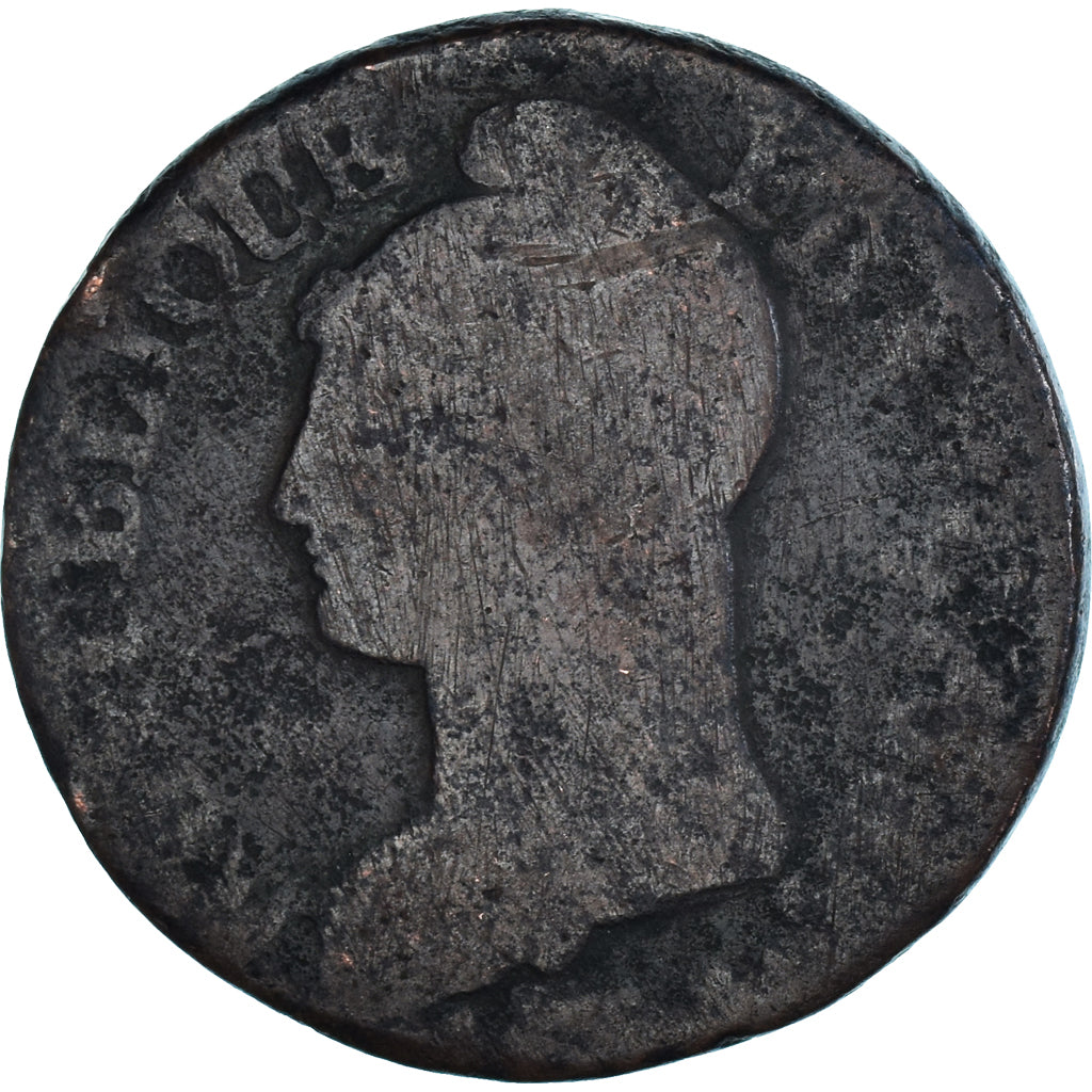 Coin, France, Dupré, 5 Centimes, Paris, F(12-15), Copper