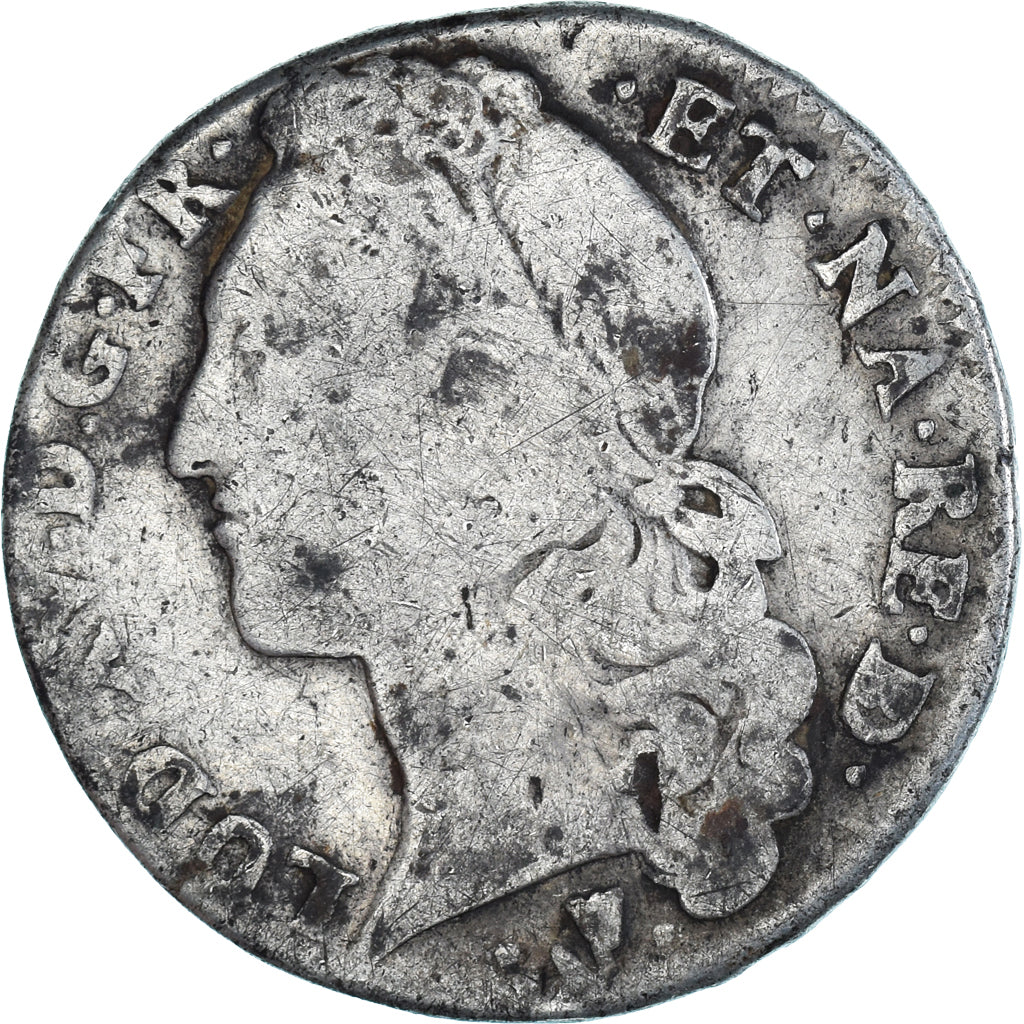 Münze, Frankreich, Louis XV, 1/2 Écu de Béarn au bandeau, 1/2 ECU, 44 Sols