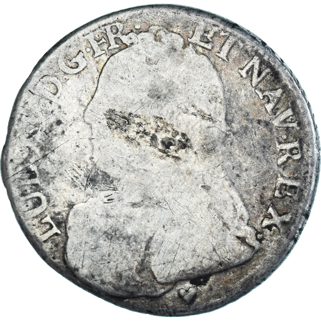 Munten, Frankrijk, Louis XV, 1/5 Écu aux branches d'olivier, 24 Sols, 1/5 ECU