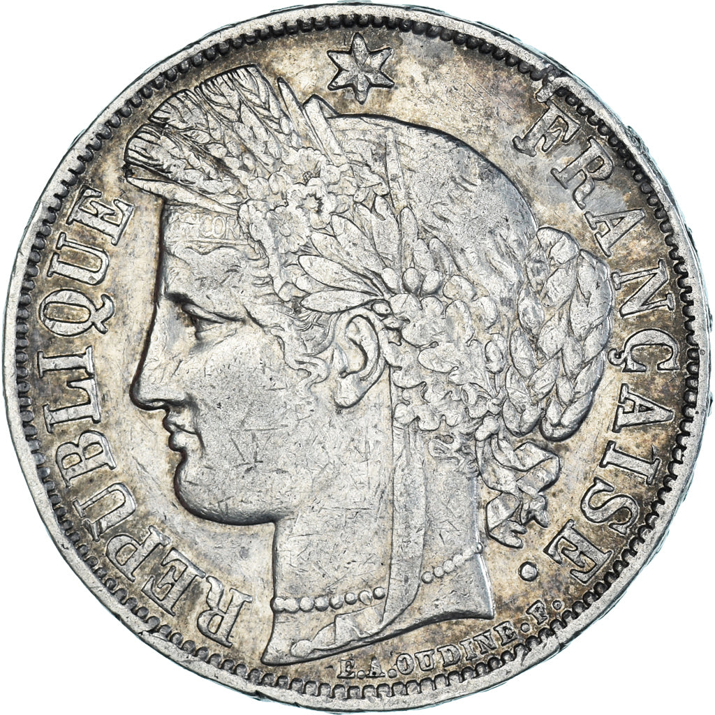 Coin, France, Cérès, 5 Francs, 1870, Paris, VF(30-35), Silver, KM:819