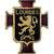 Francia, Lourdes, Broche, Eccellente qualità, Gilt Metal, 39 X 31