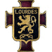 Frankrijk, Lourdes, Broche, Excellent Quality, Gilt Metal, 39 X 31