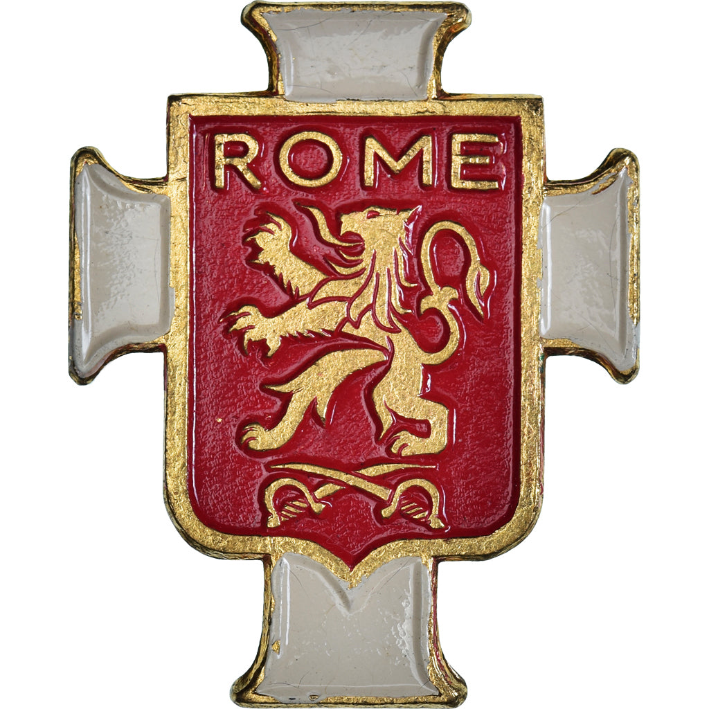 Italy, Rome, Broche, Excellent Quality, Gilt Metal, 39 X 31