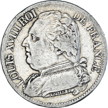 Moneta, Francia, Louis XVIII, Louis XVIII, 5 Francs, 1814, Bayonne, MB+