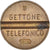 Italien, betaalpenning, Gettone Telefonico, SS, Kupfer