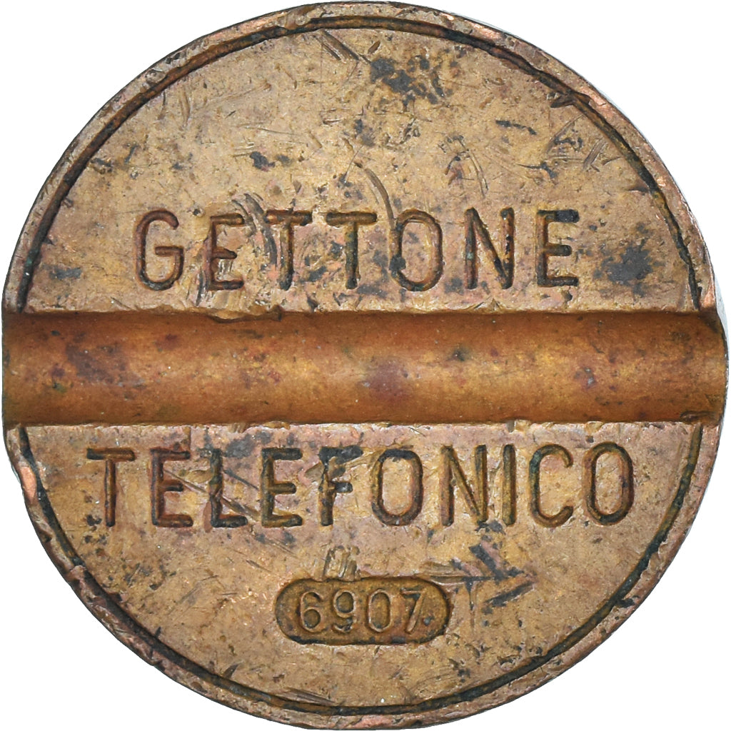 Italia, zeton, Gettone Telefonico, BC+, Cobre