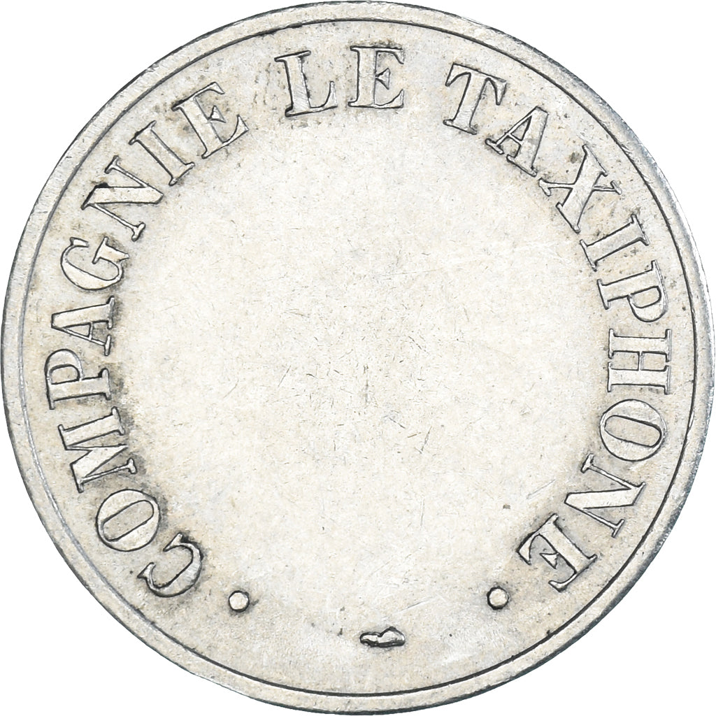 France, Token, Compagnie le Taxiphone, Society, AU(55-58), Copper-nickel