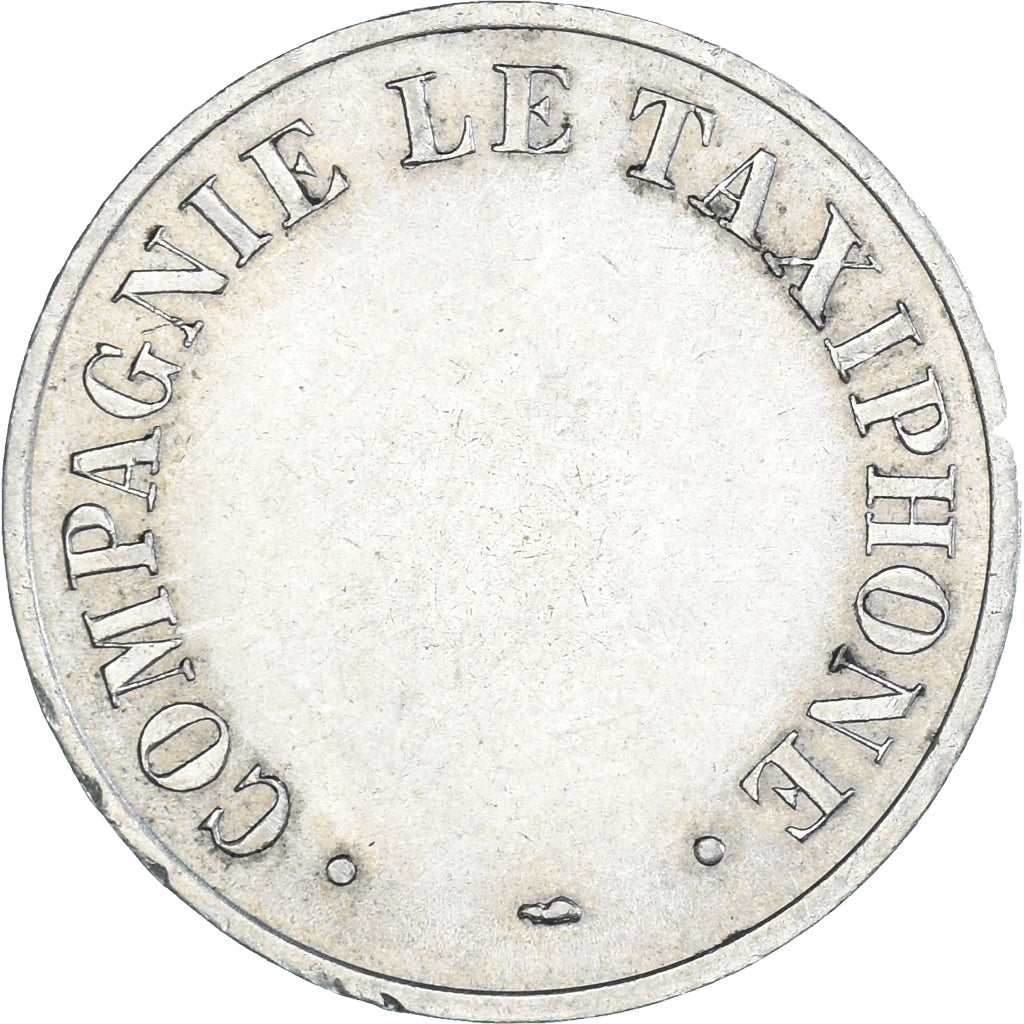 France, Token, Compagnie le Taxiphone, Society, AU(55-58), Copper-nickel