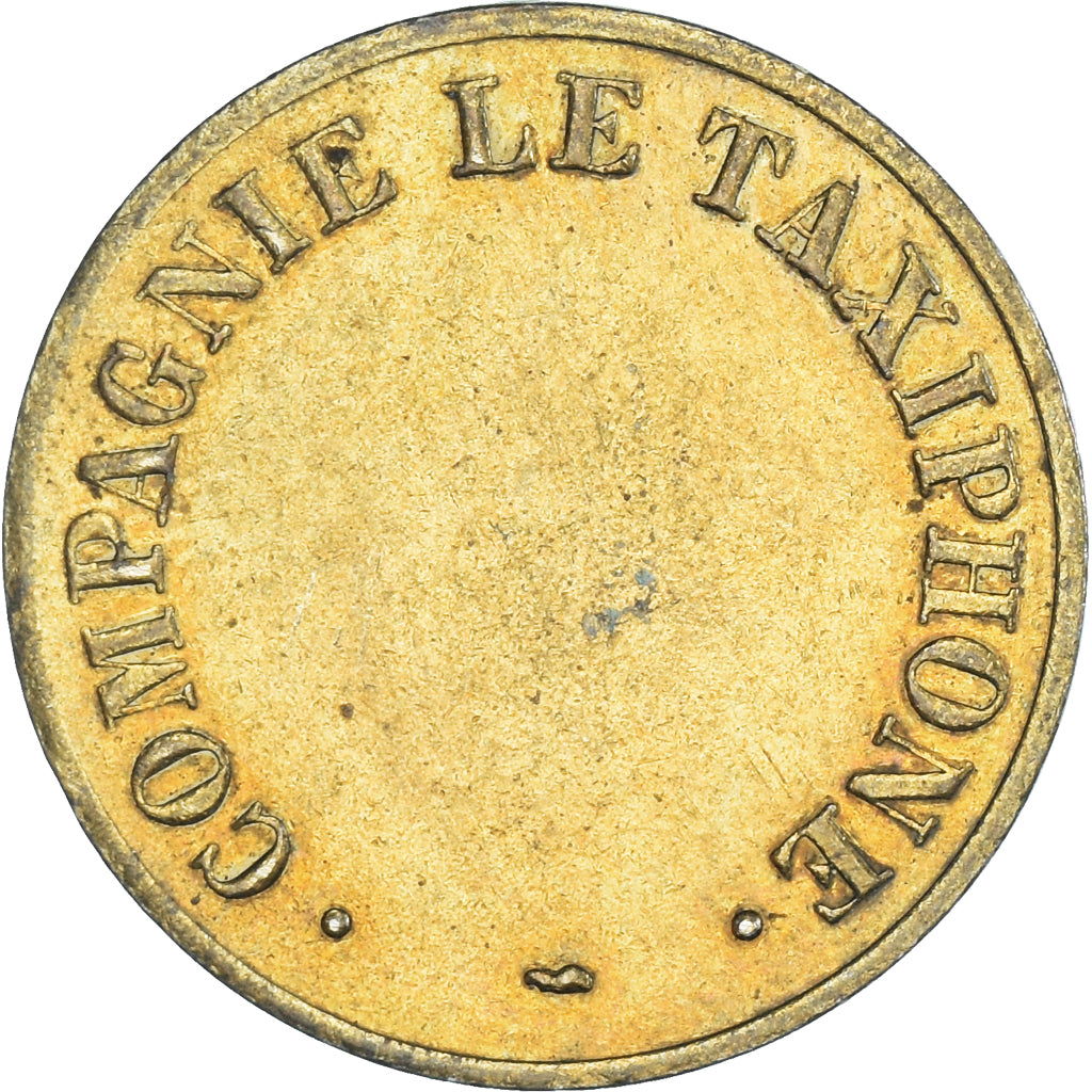 France, Jeton, Compagnie le Taxiphone, Society, TTB+, Laiton