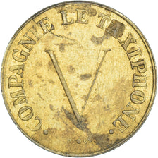 France, Token, Compagnie le Taxiphone, Society, EF(40-45), Brass
