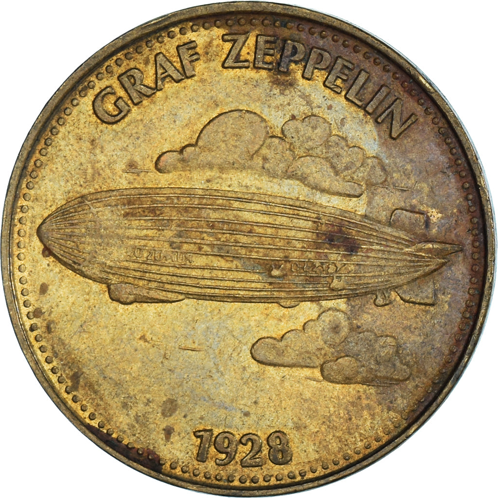 France, Token, Collection Shell, Graf Zeppelin, Aviation, AU(50-53)