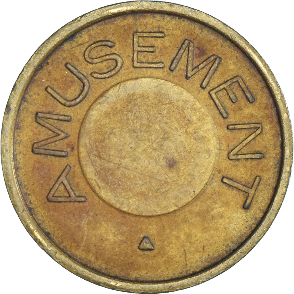 France, Token, Amusement, Sans valeur, Leasure, Jeu, EF(40-45), Brass