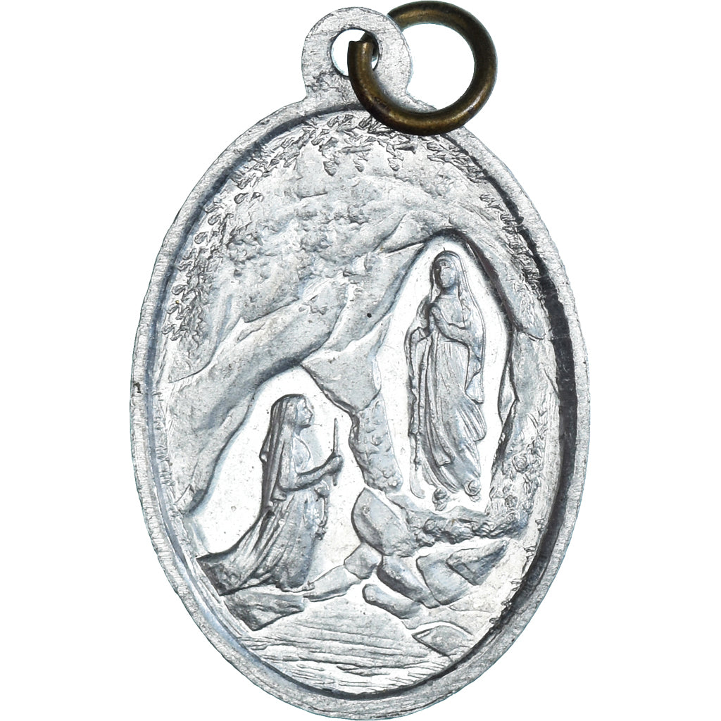 Frankreich, Medaille, Notre Dame de Lourdes, Religions & beliefs, VZ, Aluminium