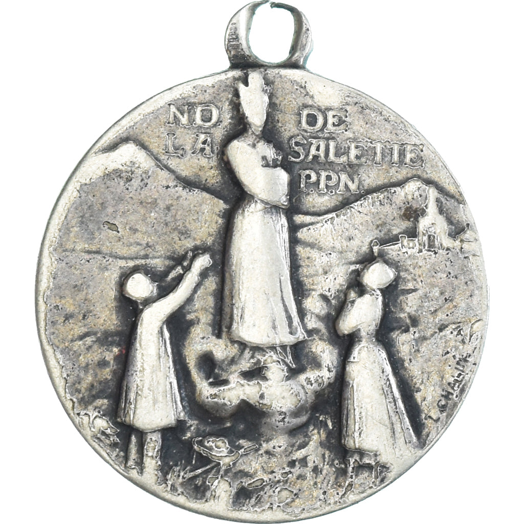 France, Medal, Notre Dame de la Salette, Religions & beliefs, VF(30-35)