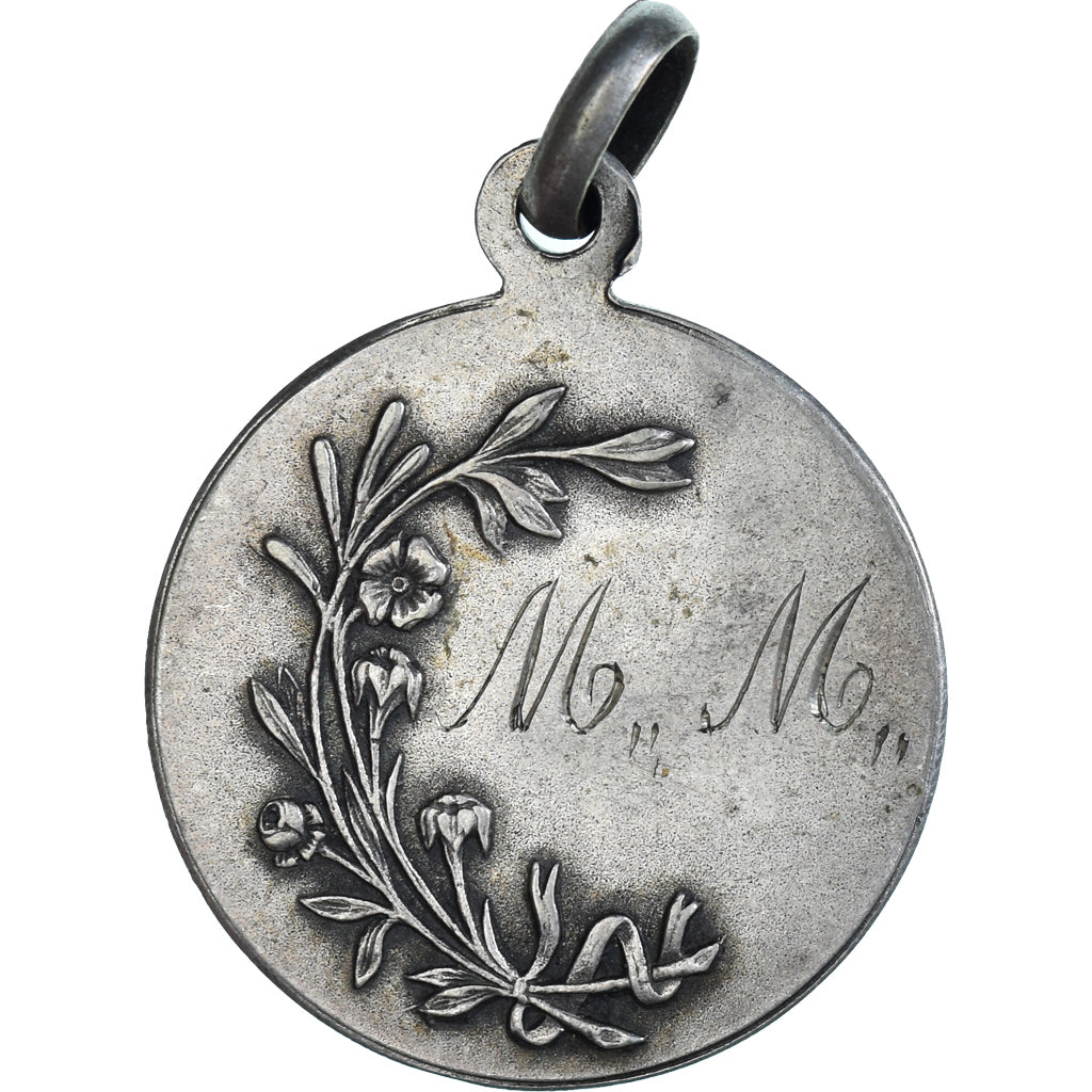 France, Medal, Religion, Saint Vincent de Paul, AU(50-53), Silvered bronze
