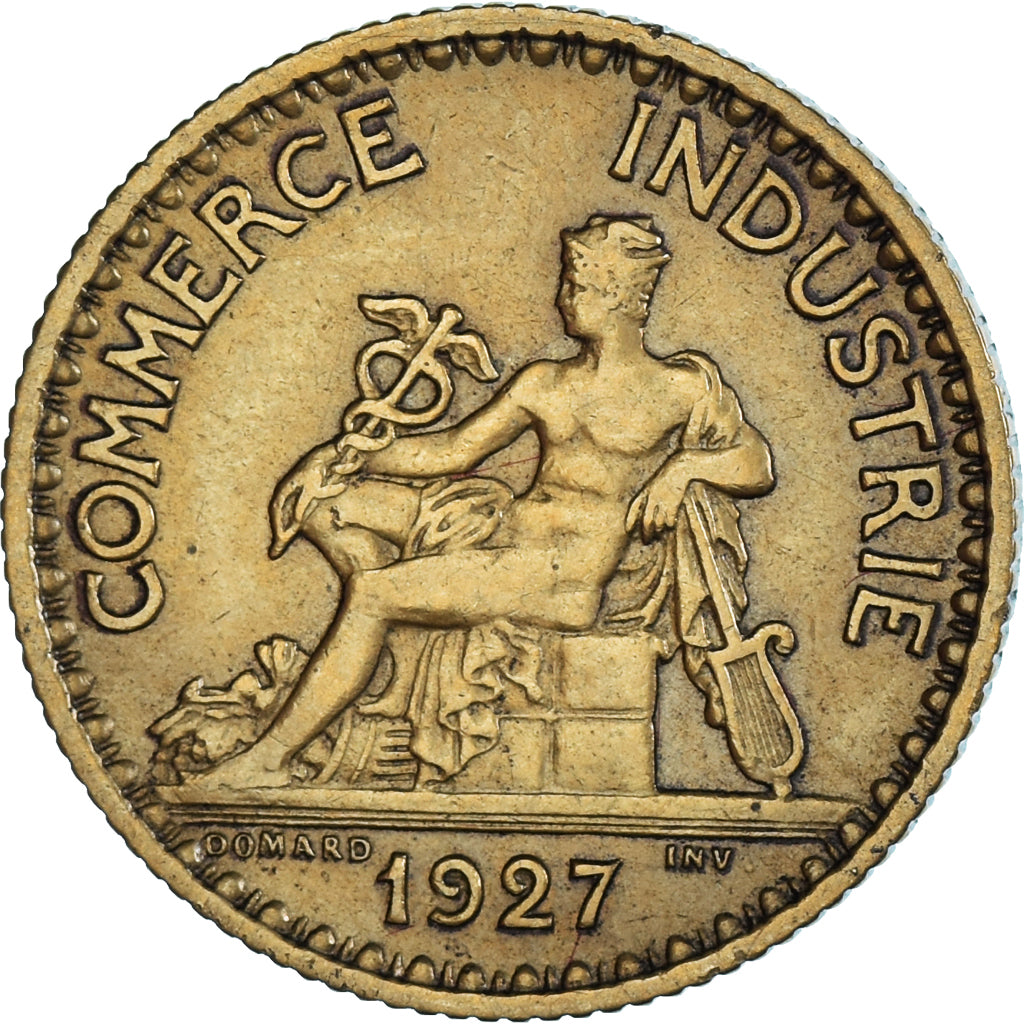 Coin, France, Chambre de commerce, Franc, 1927, Paris, AU(50-53)