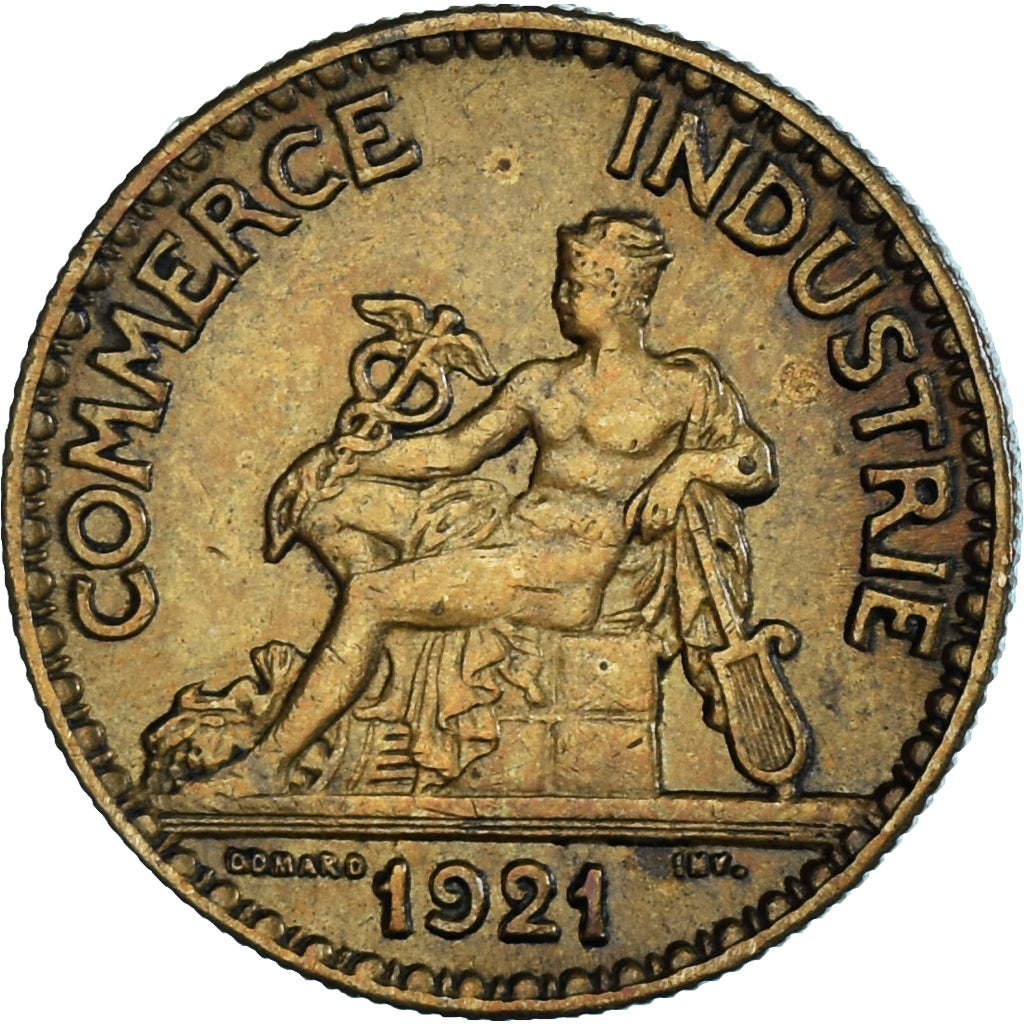 Münze, Frankreich, Chambre de commerce, 50 Centimes, 1921, SS, Aluminum-Bronze