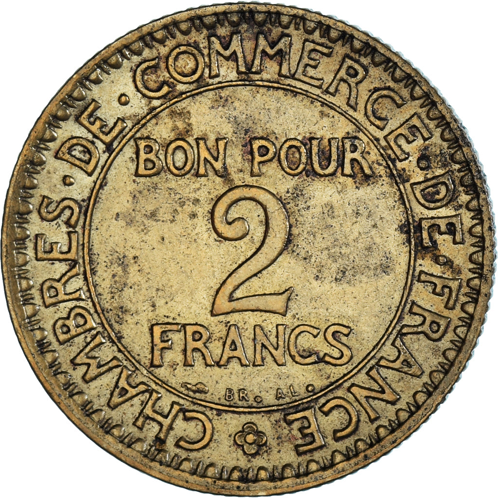 Coin, France, Chambre de commerce, 2 Francs, 1923, Paris, EF(40-45)