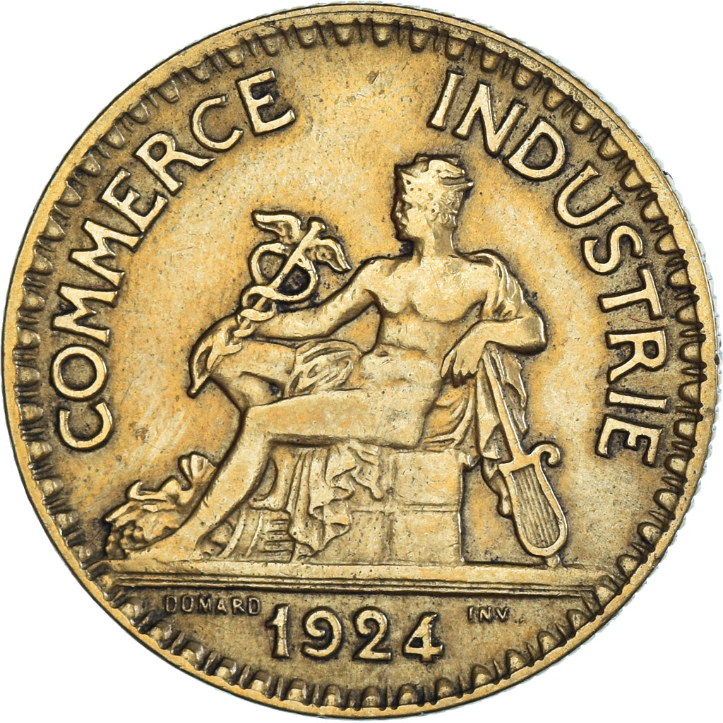 Coin, France, Chambre de commerce, 2 Francs, 1924, Paris, EF(40-45)