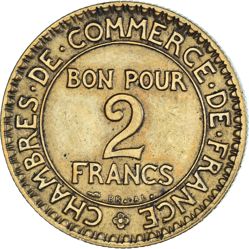 Coin, France, Chambre de commerce, 2 Francs, 1924, Paris, EF(40-45)