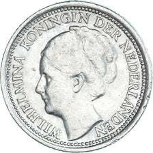 Moneta, Paesi Bassi, Wilhelmina I, 10 Cents, 1937, BB+, Argento, KM:163
