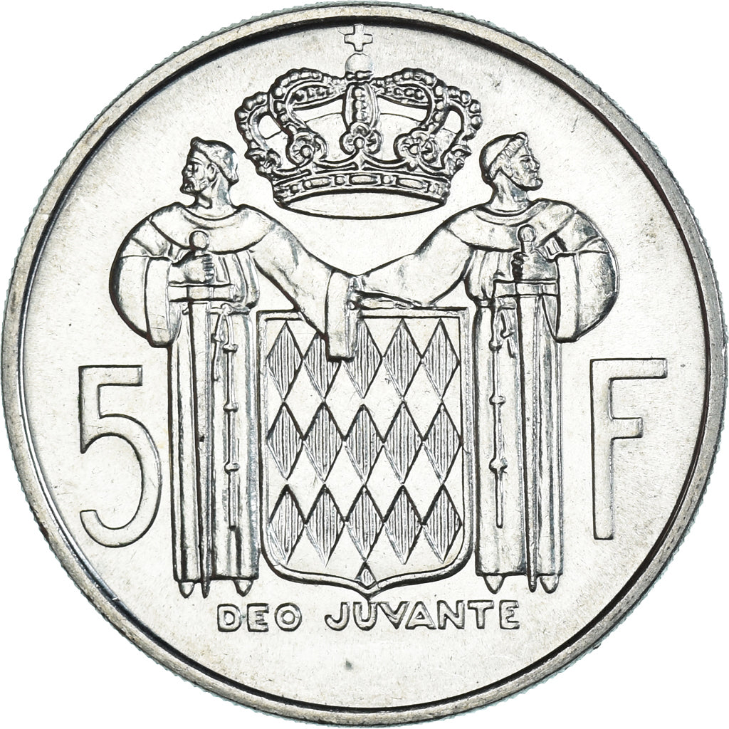 Moneta, Monaco, Rainier III, 5 Francs, 1966, SPL, Argento, KM:141
