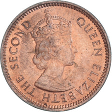 Moneda, Mauricio, Elizabeth II, Cent, 1965, MBC+, Bronce, KM:31