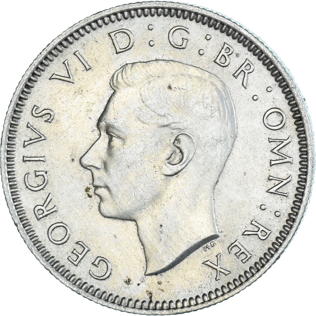 Coin, Great Britain, George VI, Shilling, 1945, AU(55-58), Silver, KM:853