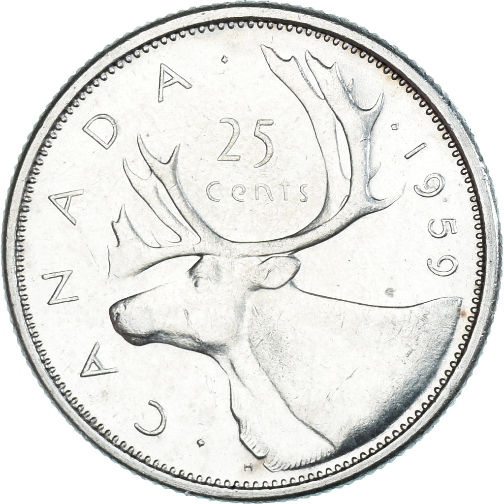 Monnaie, Canada, Elizabeth II, 25 Cents, 1959, Royal Canadian Mint, Ottawa