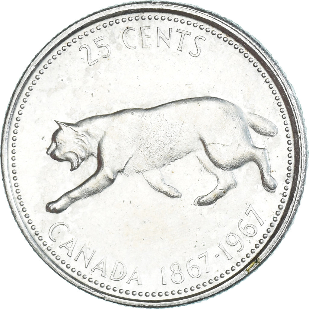 Monnaie, Canada, Elizabeth II, 25 Cents, 1967, Royal Canadian Mint, Ottawa