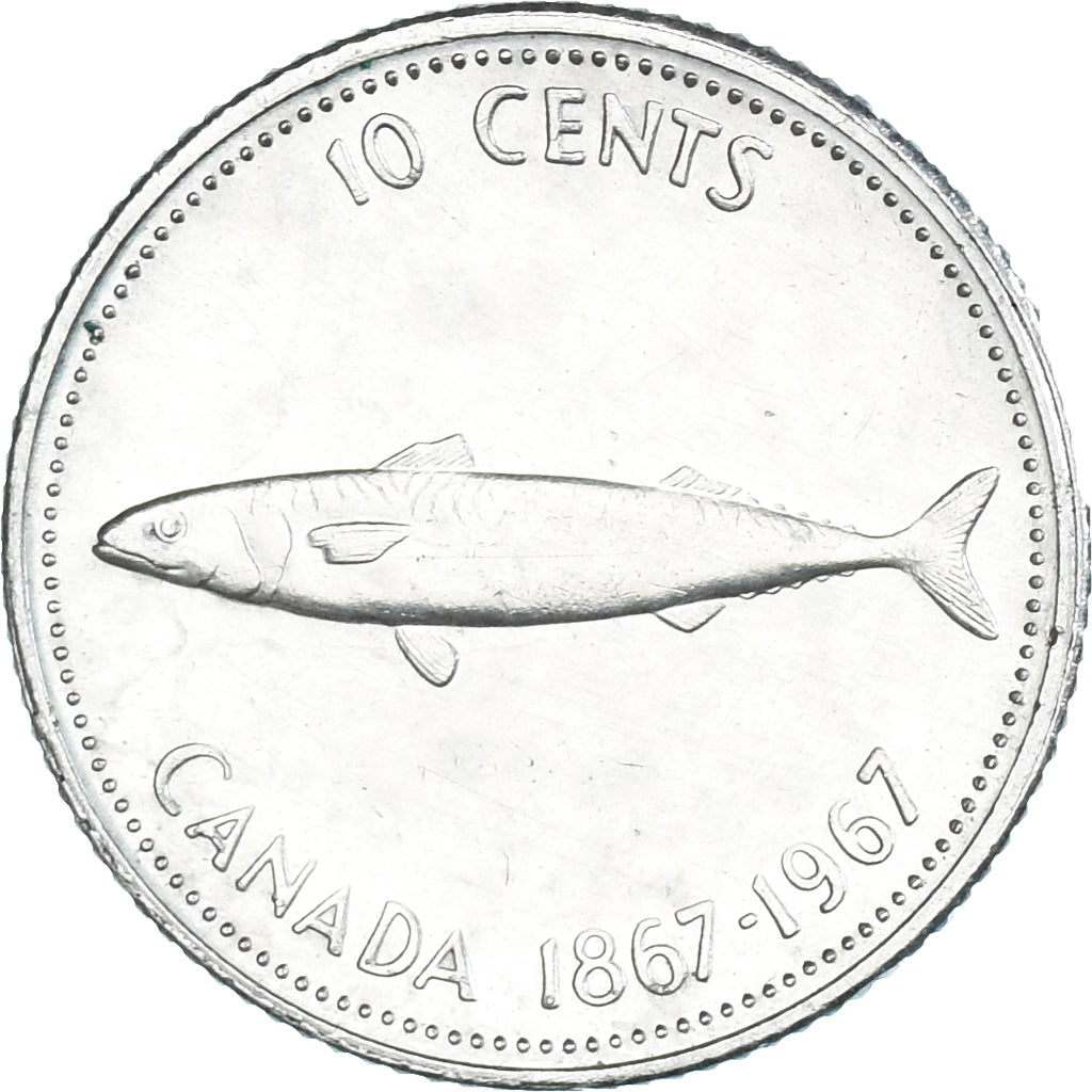 Monnaie, Canada, Elizabeth II, 10 Cents, 1967, Royal Canadian Mint, Ottawa, SUP